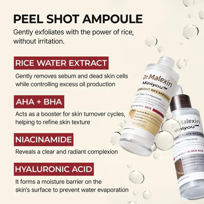 ✨✨Last Day 50%OFF:Miniyou™ Glow White Rice Peeling Ampoule